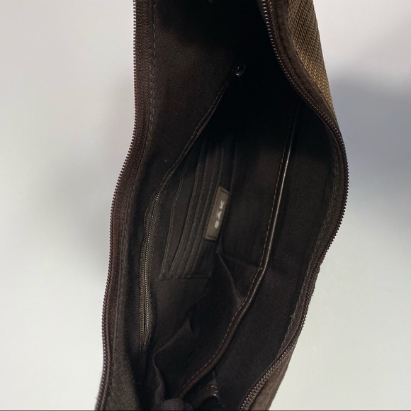 The Sak Tan Woven/ Brown Leather Trim Shoulder Bag - Picture 9 of 13